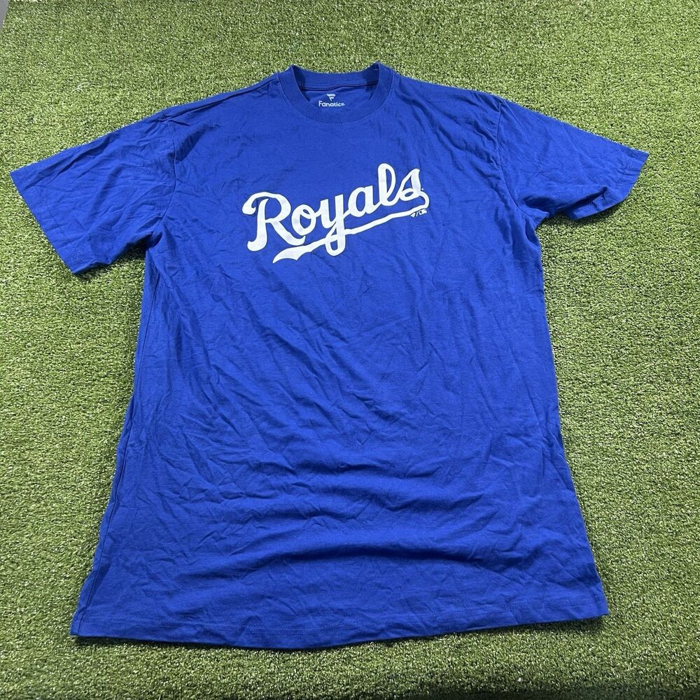 Kansas City Royals Salvador Perez #13 Fanatics Men's XLT Blue T-Shirt NWOT